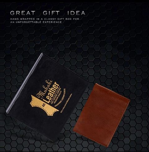 Mens Leather Wallets Rfid Blocking - Trifold Leather Wallet Secure, Durable & Slim Design with Ultra Strong Stitching, Travel Essentials Wallet - Extra Capacity with 7 Card Slots (Black) in Saudi Arabia
