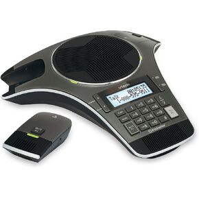 VTech VCS712 ErisStation DECT 6.0 Wireless Conference Phone with Two Wireless Mics Using Orbitlink Wireless Technology, Full-Duplex Speakerphone, Small & Medium Business, up to 24 Hrs. Talk time in Kuwait
