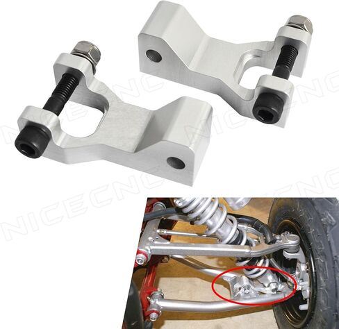 NICECNC طقم خفض فضي أمامي وخلفي متوافق مع Yamaha Raptor 700 2006-2016 2017 2018 2019، 700R 2006 2007 2008 2009 2010 2011 2012 2013 2014 2015 2016-2019، 660 660R 2001-2005 in Kuwait