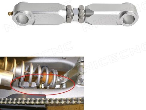 NICECNC طقم خفض فضي أمامي وخلفي متوافق مع Yamaha Raptor 700 2006-2016 2017 2018 2019، 700R 2006 2007 2008 2009 2010 2011 2012 2013 2014 2015 2016-2019، 660 660R 2001-2005 in Kuwait