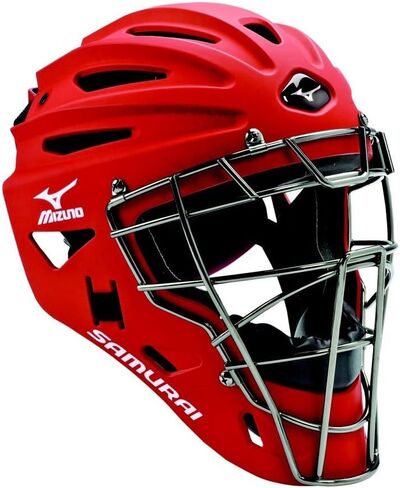 Mizuno G4 Samurai Catcher's Helmet, Purple in Saudi Arabia