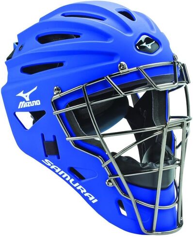 Mizuno G4 Samurai Catcher's Helmet, Purple in Saudi Arabia