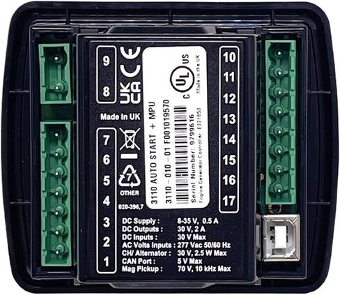 DSE3110 1PCS Generator Controller MPU Manual Automatic Start Generator Accessories DSE3110(DSE3110 Copy) in Saudi Arabia