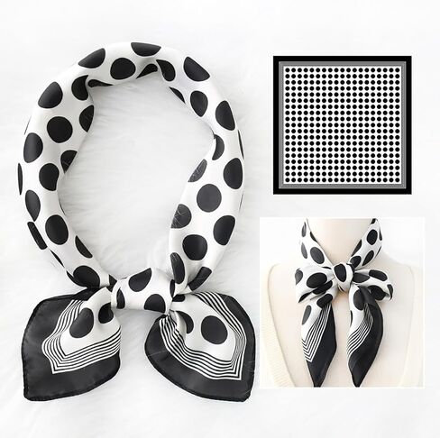 CYian الحرير الشعور وشاح للنساء وشاح مربع الحرير الأوشحة الرأس الأزياء الرقبة وشاح لحقيبة الشعر الأوشحة هدية in Kuwait