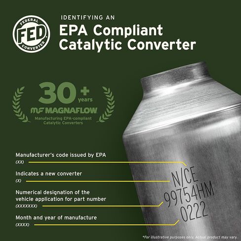 المحول الحفاز MagnaFlow 93200: درجة HM، ملائم بشكل مباشر، متوافق مع تويوتا كورولا 2003-2008، متوافق مع تويوتا ماتريكس 2003-2008 (متوافق مع الفيدرالية/وكالة حماية البيئة) in Saudi Arabia