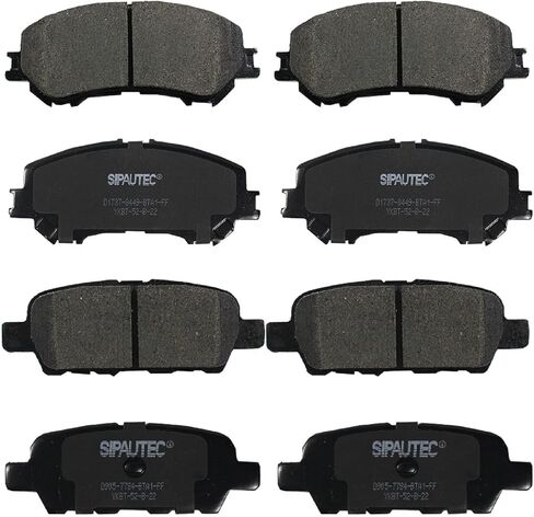 SIPAUTEC-8pcs Front and Rear Ceramic Disc Brake Pads Set Replacement For (2009-2014 Acura TL),For (2006-2014 Honda Ridgeline) in Kuwait