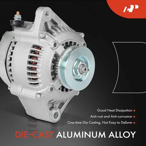 A-Premium Alternator Compatible with Toyota 4Runner, Pickup, 1993-1995, 2.4L, Manual Transmission, 12V 60A 1-Groove Pulley Clockwise, Replace# 101211-0190, 27060-35150 in Saudi Arabia