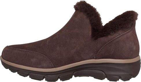 SKECHERS Easy Going - Fall Feeling Hands Free Slip-Ins | Hands Free Slip-Ins, Relaxed Fit, Air-Cooled Memory Foam, Faux Fur Lining, Water Repellent Suede in Saudi Arabia