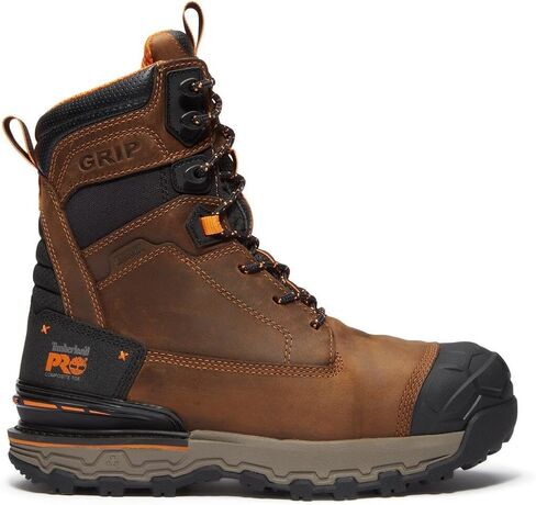 حذاء Boondock خفيف الوزن للرجال من Timberland PRO مقاس 8 بوصة، مركب آمن عند أصابع القدم معزول مقاوم للماء للعمل الصناعي in Saudi Arabia