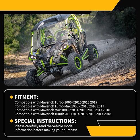 الزجاج الأمامي متوافق مع Maverick 1000R 2013-2018 Maverick Max 1000R 2014-2018 Maverick Turbo Max 1000R 2015-2017 PC الزجاج الأمامي الكامل in Saudi Arabia