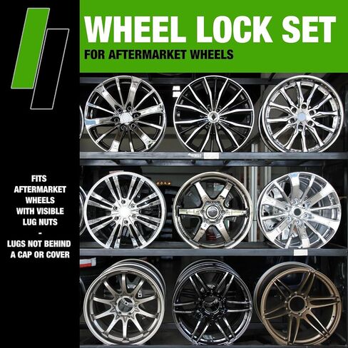 DPAccessories Locking Lug Nuts Compatible with 2023-2025 Mazda CX-50 | for Factory Aluminum Wheels Only | Set of 4 Black Wheel Locks & 1 Key | DMAC5001F-BK/LK1 in Saudi Arabia