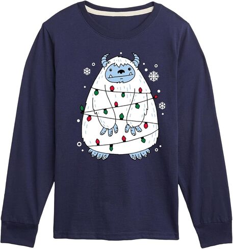 Instant Message - Yeti Lights - Toddler & Youth Long Sleeve Graphic T-Shirt in Saudi Arabia