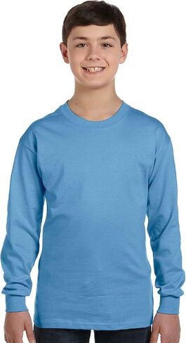 Gildan Boys Heavy Cotton Long Sleeve T-Shirt in Saudi Arabia
