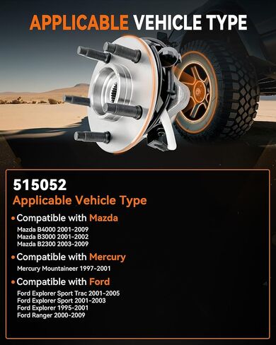 مجموعة محور العجلة الخلفية 512401 مناسبة لـ Scion FR-S 2013-2016، لسوبارو BRZ/Forester/Legacy/Outback/WRX/Crosstrek/Impreza/Sport STI 2014، لتويوتا 86 GR86، 5 عروة، قطعتان in Kuwait