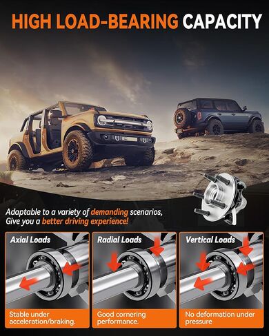 مجموعة محور العجلة الخلفية 512401 مناسبة لـ Scion FR-S 2013-2016، لسوبارو BRZ/Forester/Legacy/Outback/WRX/Crosstrek/Impreza/Sport STI 2014، لتويوتا 86 GR86، 5 عروة، قطعتان in Kuwait