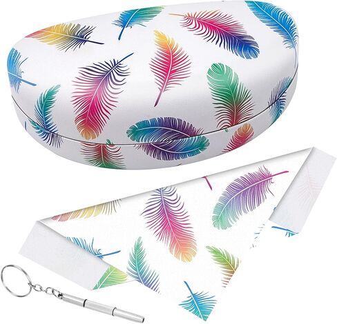Hard Shell Sunglasses Case, Various Patterns Leather Case for Sunglass,Eyeglasses with Cleaning Cloth in Saudi Arabia