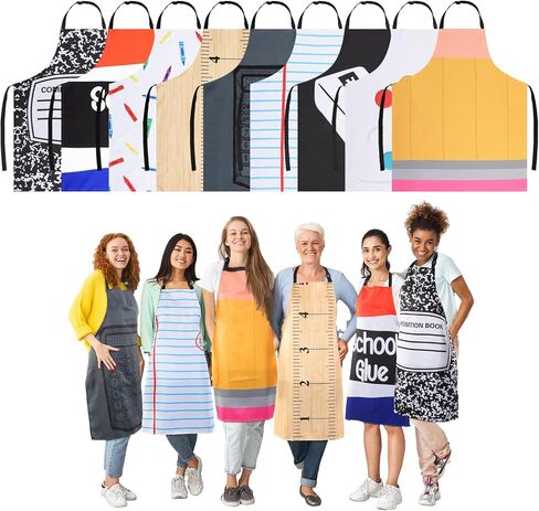 9 Pack Halloween Teacher Costume Set Cosplay Teacher Halloween Party Outfit Group Costumes for Adults in Saudi Arabia