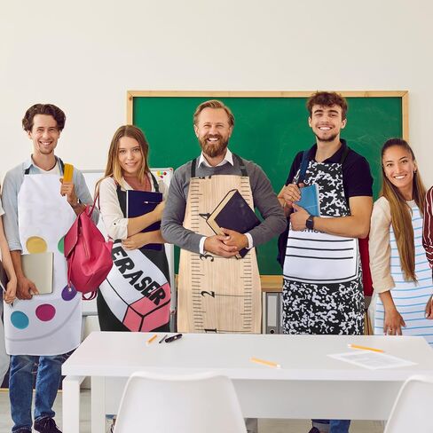 9 Pack Halloween Teacher Costume Set Cosplay Teacher Halloween Party Outfit Group Costumes for Adults in Saudi Arabia