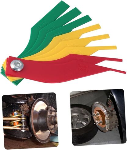 Homoyoyo Car Brake Pad Scale Brakes Pads Feeler Gauges Brake Pad Gauge Tires Tread Depth Checker Brake Pad Measuring Gauge Thickness Gauge Car Tools Brake Pad Measuring Scale Metric System in Saudi Arabia