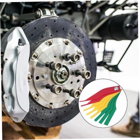 Homoyoyo Car Brake Pad Scale Brakes Pads Feeler Gauges Brake Pad Gauge Tires Tread Depth Checker Brake Pad Measuring Gauge Thickness Gauge Car Tools Brake Pad Measuring Scale Metric System in Saudi Arabia