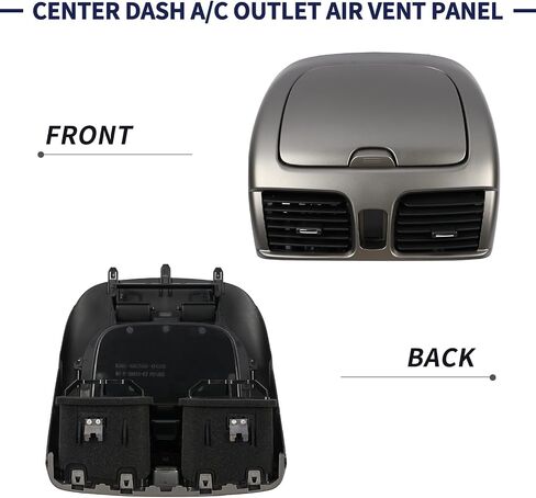 لوحة تنفيس الهواء بمنفذ مكيف الهواء المركزي 68260-5M002 682605M002 متوافقة مع Nissan Sentra 2000-2006 لوحة التحكم المركزية بمنفذ التيار المتردد لوحة تنفيس الهواء in Saudi Arabia