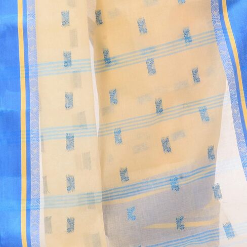 Women's Traditional Pure Handloom Cotton Saree Navarupa Velvet Par Design Without Blouse Piece 5.6 Mtr in Saudi Arabia