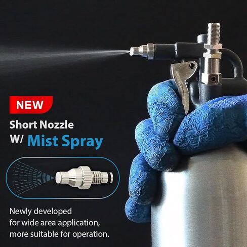 FIRSTINFO A1635 Patented Max. Pressure 110 psi 650ml Aluminum Canister Aerosol Refillable Fluid Storage Spray Can/Pneumatic Compressed Air Sprayer in Kuwait