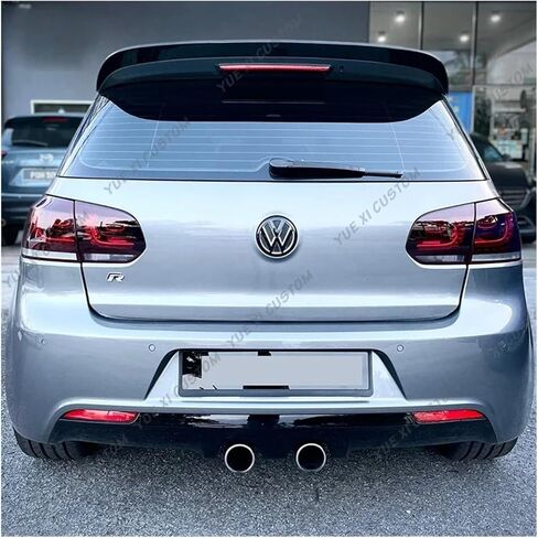 يصلح لشركة فولكس فاجن يصلح للجولف Mk6 GTI يصلح للجولف 6R يصلح للجولف Mk6 R20 2010-2013 RZ غطاء سبويلر خلفي للسيارة Mk6 GTI خلفي للسيارة (مظهر كربوني) in Kuwait
