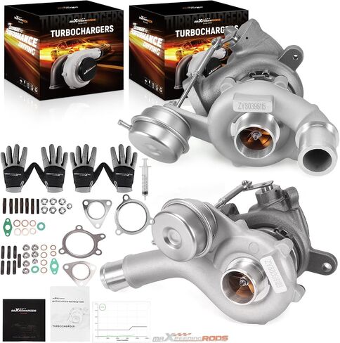 maXpeedingrods Billet Turbocharger Turbo Kit, for Ford Flex Explorer Sport Taurus SHO EcoBoost Lincoln MKS/MKT 3.5L V6 Engine 2010- # AA5E-9G438-GD (Left+Right Side) in Saudi Arabia