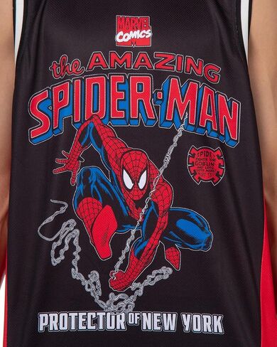 Marvel Spider-Man Basketball Jersey Men's Protector of New York Athletic Gym Tank Top in Saudi Arabia