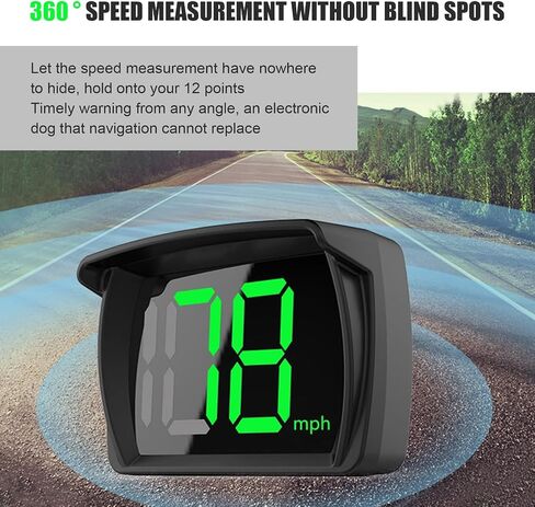 Downhill 1 PC GPS Speedometer HUD Display, Y03 Head Up Speed Digital Screen, USB Plug-in Daytime Speedometer Charger, Universal for Most Cars, Trucks, SUVs (Black) in Saudi Arabia
