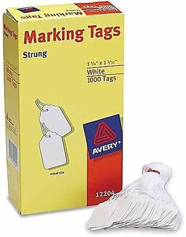 Avery 12204 Medium-Weight White Marking Tags, 1-3/4 x 1-3/32, 1000/Box in Saudi Arabia