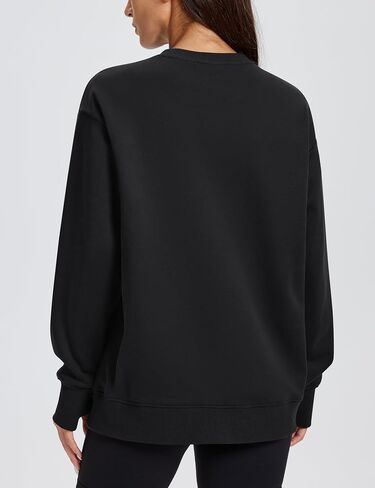 MAGCOMSEN Women's Oversized Sweatshirts Fleece Crewneck Shirts Long Sleeve Winter Casual Tops with Thumb Hole in Saudi Arabia