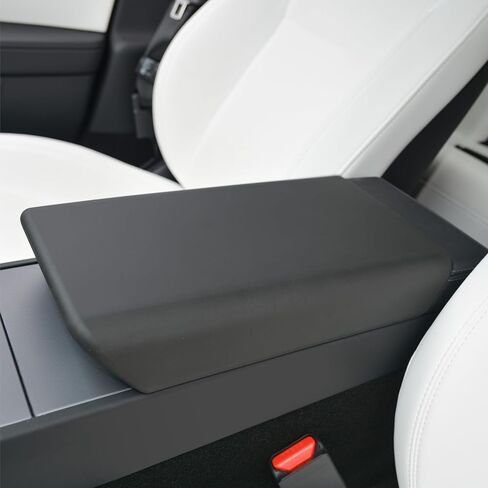 Center Console Cover for TeslaModel3 Highland 2024-2026 & ModelY Juniper 2025-Waterproof ArmrestProtector with EZ Snap On Installation-Black (Black, Model 3 Highland/Model Y Juniper) in Saudi Arabia