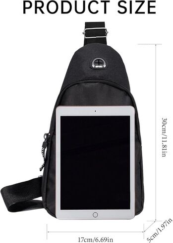 Classic Crossbody Sling Bag for Men Small Mens Sling Backpack for Traveling Hiking Outdoors Daypacks in Saudi Arabia