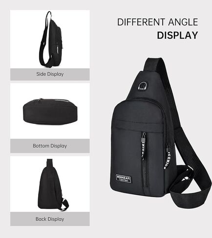 Classic Crossbody Sling Bag for Men Small Mens Sling Backpack for Traveling Hiking Outdoors Daypacks in Saudi Arabia