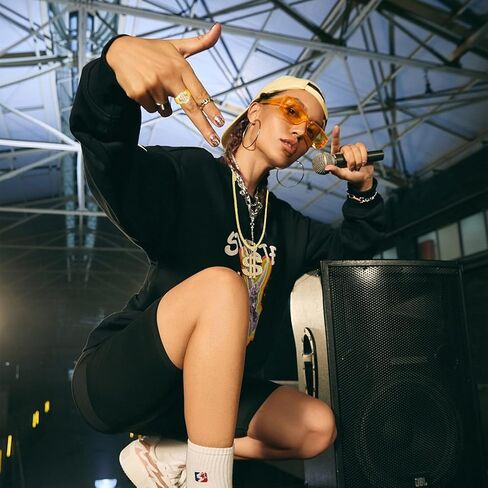 80s 90s Outfits Men Women Rapper Jewelry Hip Hop Costume Kit for Halloween Cosplay in Saudi Arabia