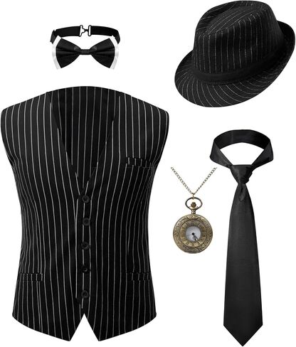 Spooktacular Creations Halloween 1920s Mens Costume, Roaring 20s Halloween Costumes for Men 2025, Mobster Gangster Suit in Saudi Arabia