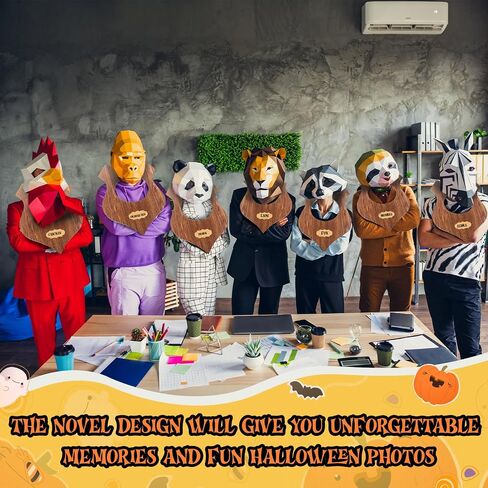 Halloween Trophy Head Costume Halloween Costume Accessories Hunter's Trophy Wall Taxidermy Costumes Homemade Taxidermy Costumes for Adult Men Women Role Play Party Favor Brown in Saudi Arabia