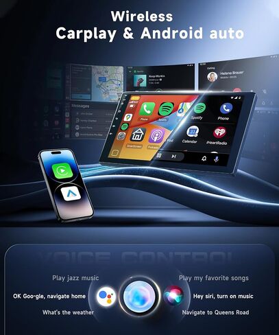 راديو Podofo 8 Core 8G+128G لسيارة Honda Accord 7th 2003 2004 2005 2006 2007 ستيريو سيارة مع CarPlay لاسلكي/Android Auto/WiFi 4G/10.1 بوصة 1280*720 IPS شاشة لمس/DSP/32EQ/بلوتوث/GPS/AM FM/كاميرا in Saudi Arabia