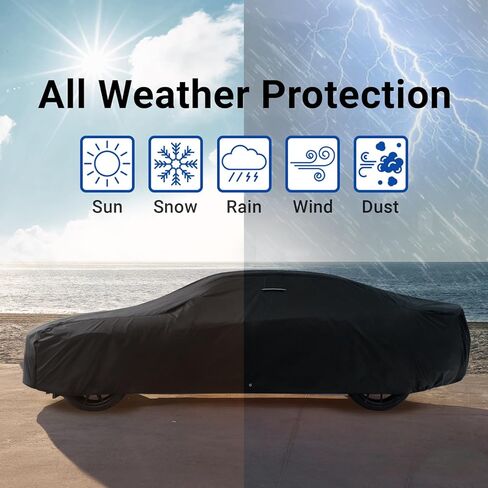 iCarCover Premium Car Cover for 2017-2025 Honda Civic Type R Heavy Duty Waterproof All-Weather Automobiles Custom Fit Indoor Outdoor UV Snow Protection Covers with Straps and Bag in Saudi Arabia
