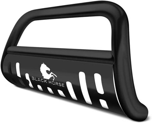 Black Horse Off Road Bull Bar Skid Plate Matte Black Compatible with 2021-2024 Jeep Grand Cherokee L-CBB-B8902SP in Saudi Arabia
