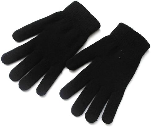 Winter Magic Gloves Adults Warm Stretchy Unisex Black Mittens Magic Knit Gloves in Saudi Arabia