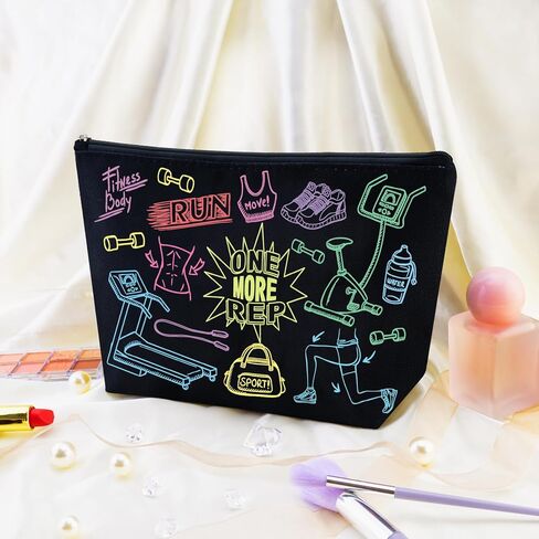 Fitness Gifts Women Gym Bag Cool Gifts for Gym Rats Workout Bag for Women Personal Trainer Gifts Crossfit Accessories Fitness Lovers Gift for Sister Friend Female Travel Toiletry Pouch in Saudi Arabia