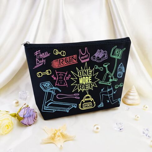 Fitness Gifts Women Gym Bag Cool Gifts for Gym Rats Workout Bag for Women Personal Trainer Gifts Crossfit Accessories Fitness Lovers Gift for Sister Friend Female Travel Toiletry Pouch in Saudi Arabia