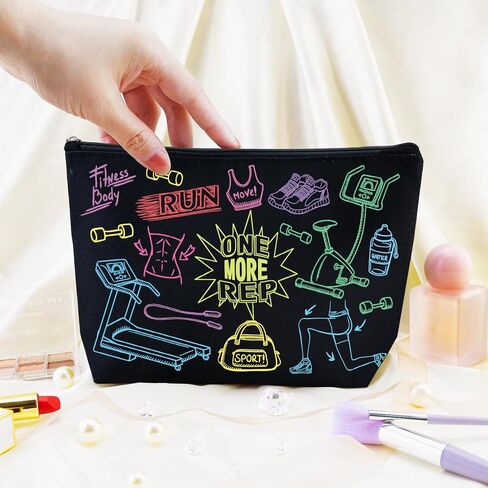 Fitness Gifts Women Gym Bag Cool Gifts for Gym Rats Workout Bag for Women Personal Trainer Gifts Crossfit Accessories Fitness Lovers Gift for Sister Friend Female Travel Toiletry Pouch in Saudi Arabia