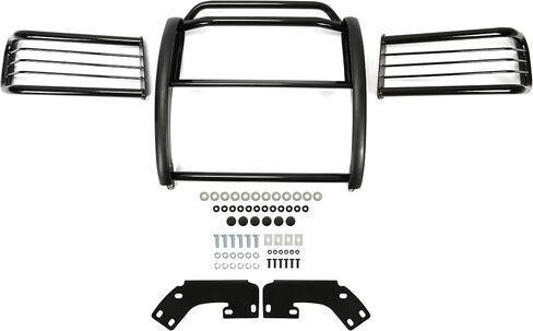واقي فرشاة المصد الأمامي من KUAFU متوافق مع 2001-2004 Nissan Frontier Grille Guard واقي مصد الصدمات من الفولاذ المطلي باللون الأسود in Saudi Arabia