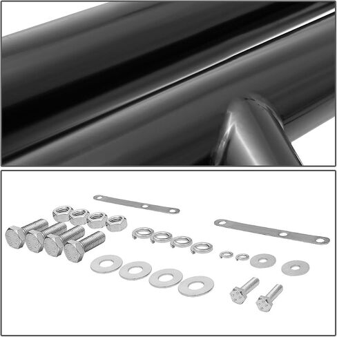 Auto Dynasty Black 3 inches Stainless Steel Front Brush Bumper Grille Guard Compatible with Jeep Wrangler YJ TJ 87-06 in Saudi Arabia