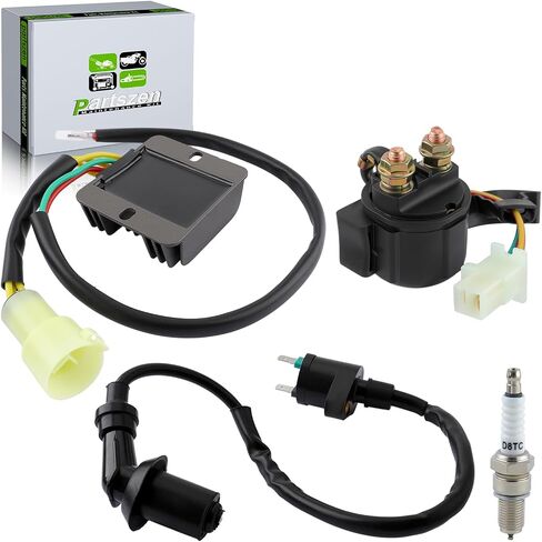 31600-HC5-970 Voltage Regulator Rectifier Fit for Honda TRX300 Fourtrax 300 TRX300FW 4x4 1988-2008 with Starter Solenoid Relay Ignition Coil Spark Plug in Saudi Arabia