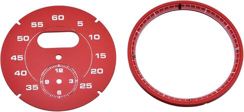 Red Interior Dial Clock Gauge Chrono Cover Compatible for Porsche Cayman 911 Macan Cayenne Boxster Panamer in Saudi Arabia